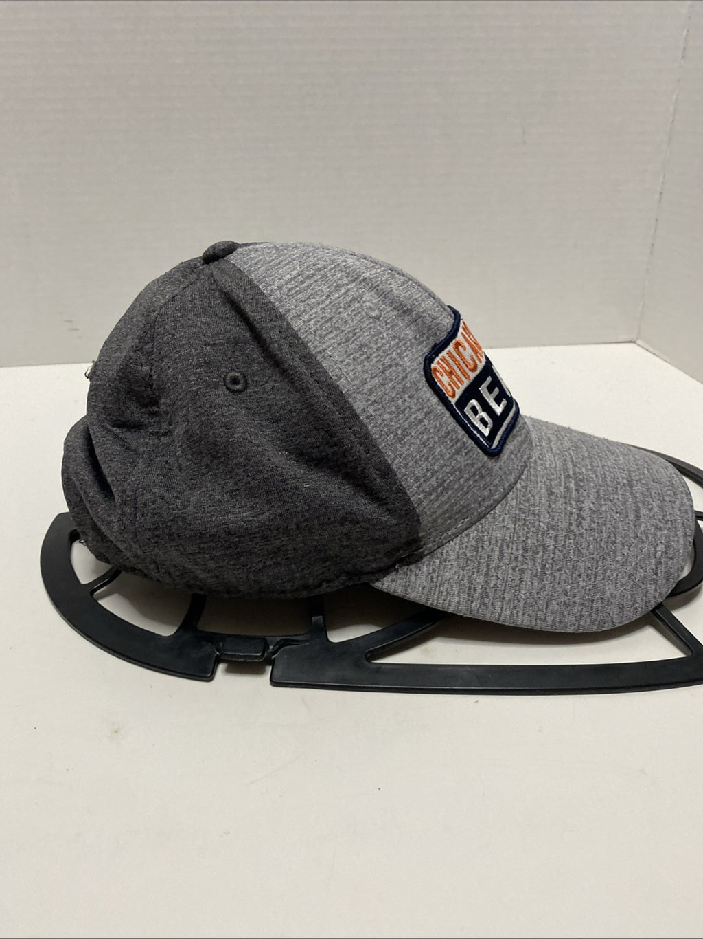 Chicago Bears Team Apparel NFL Hat Men's Cap Adjustable Grey Black Orange Patch