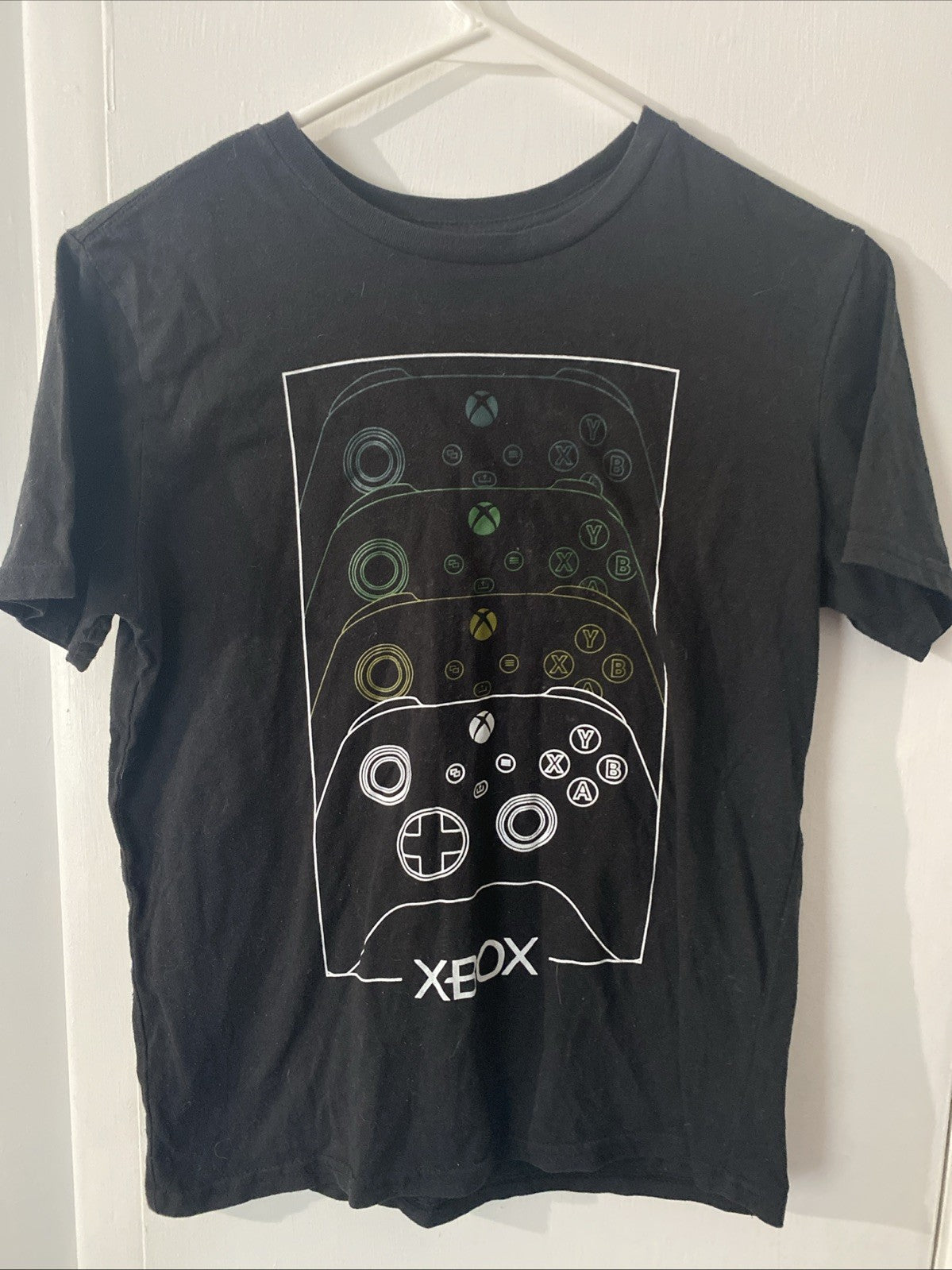 Xbox Shirt Boys XL (14-16) Black Controller Graphic Tee Short Sleeve BX13