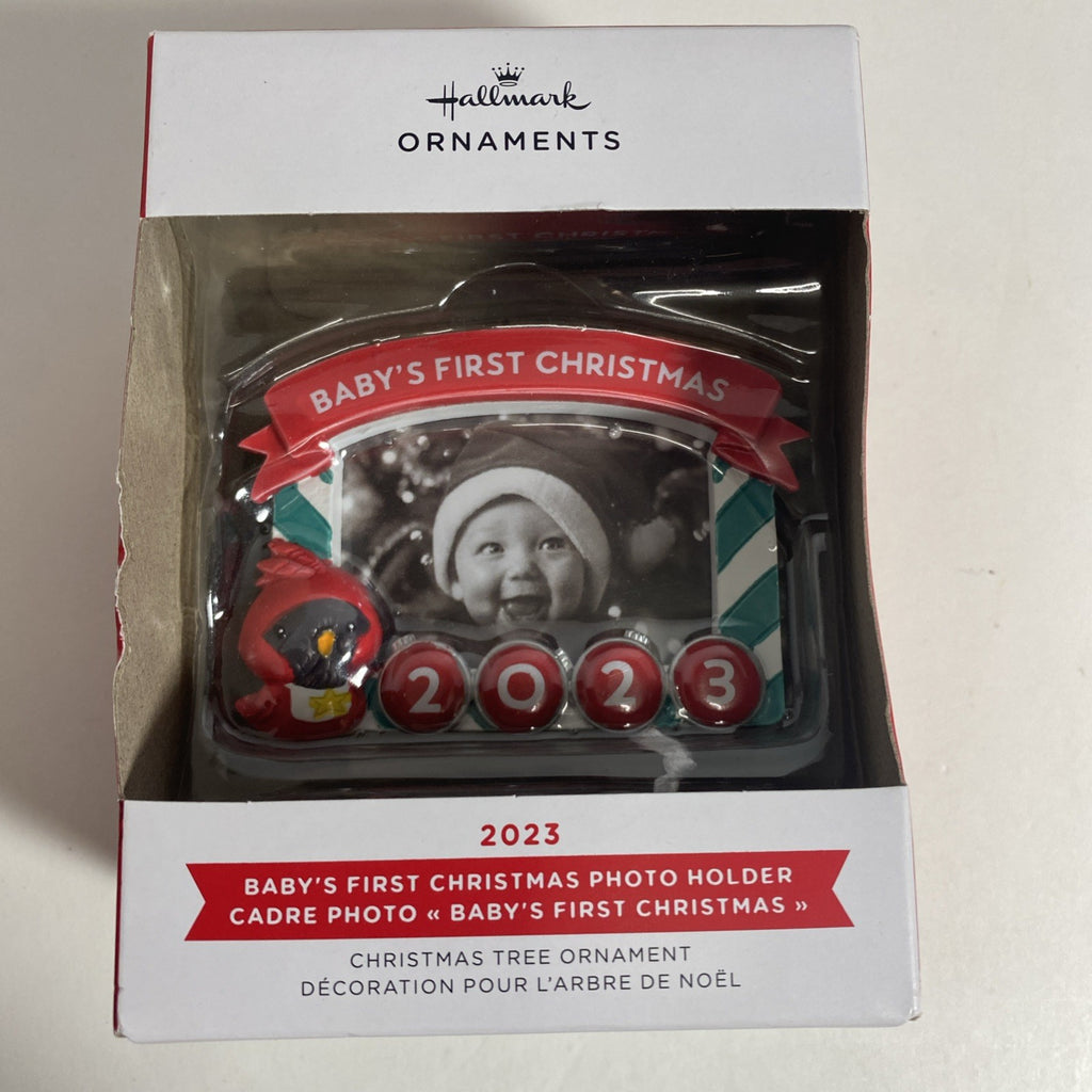 2023 Hallmark BABY'S FIRST CHRISTMAS Photo Frame Christmas Ornament