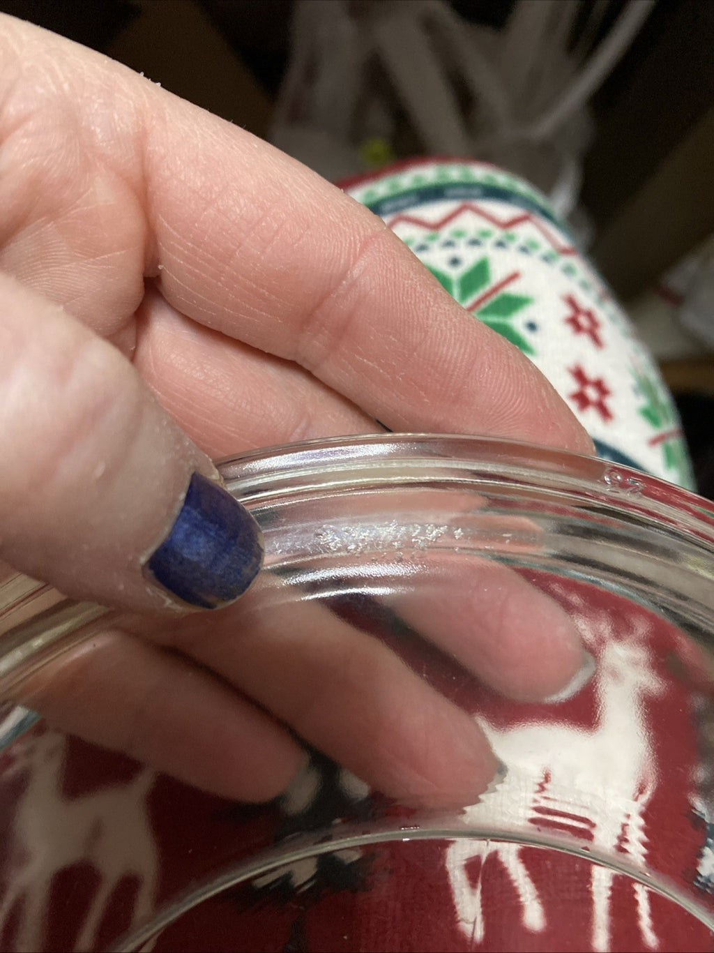 Pyrex Clear Round Glass Replacement Lid Knob Handle