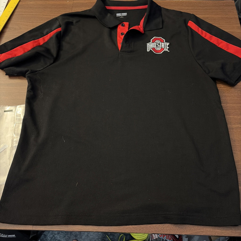 The Ohio State University Buckeyes Men’s Large Polo Short Sleeve Shirt