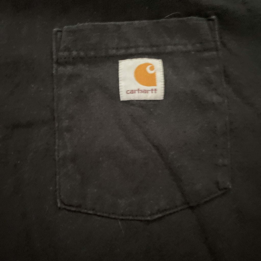 Carhartt Shirt Men's Black 3XL Short Sleeve Original Fit Crew Neck Pocket Cotton