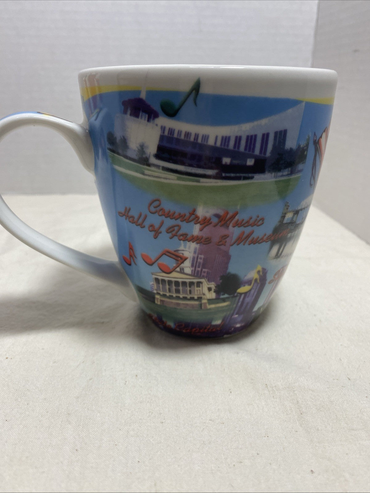 Guitar mug Nashville Tennessee Music City Country Music Coffee Tea Mug cup