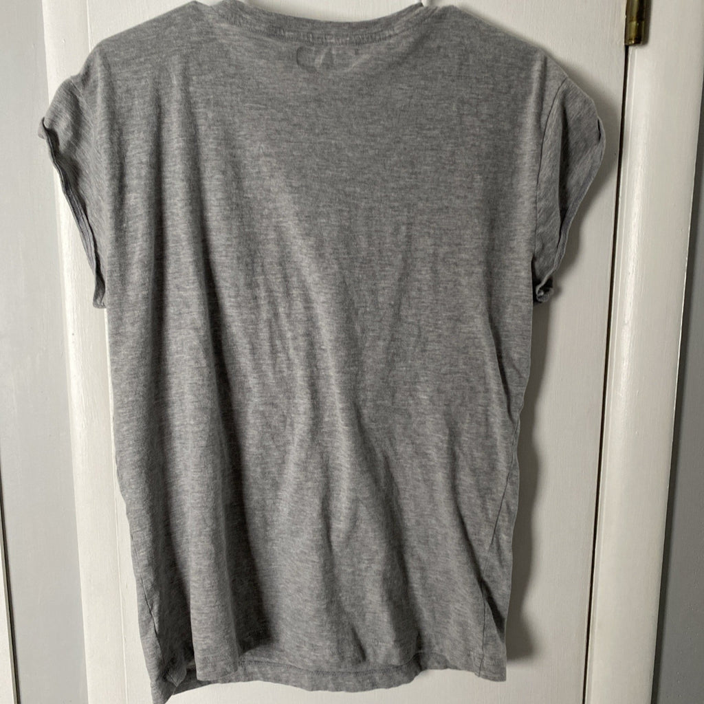 Disney Parks Walt Disney World Women's Basic Gray Logo Top Size XL D-14