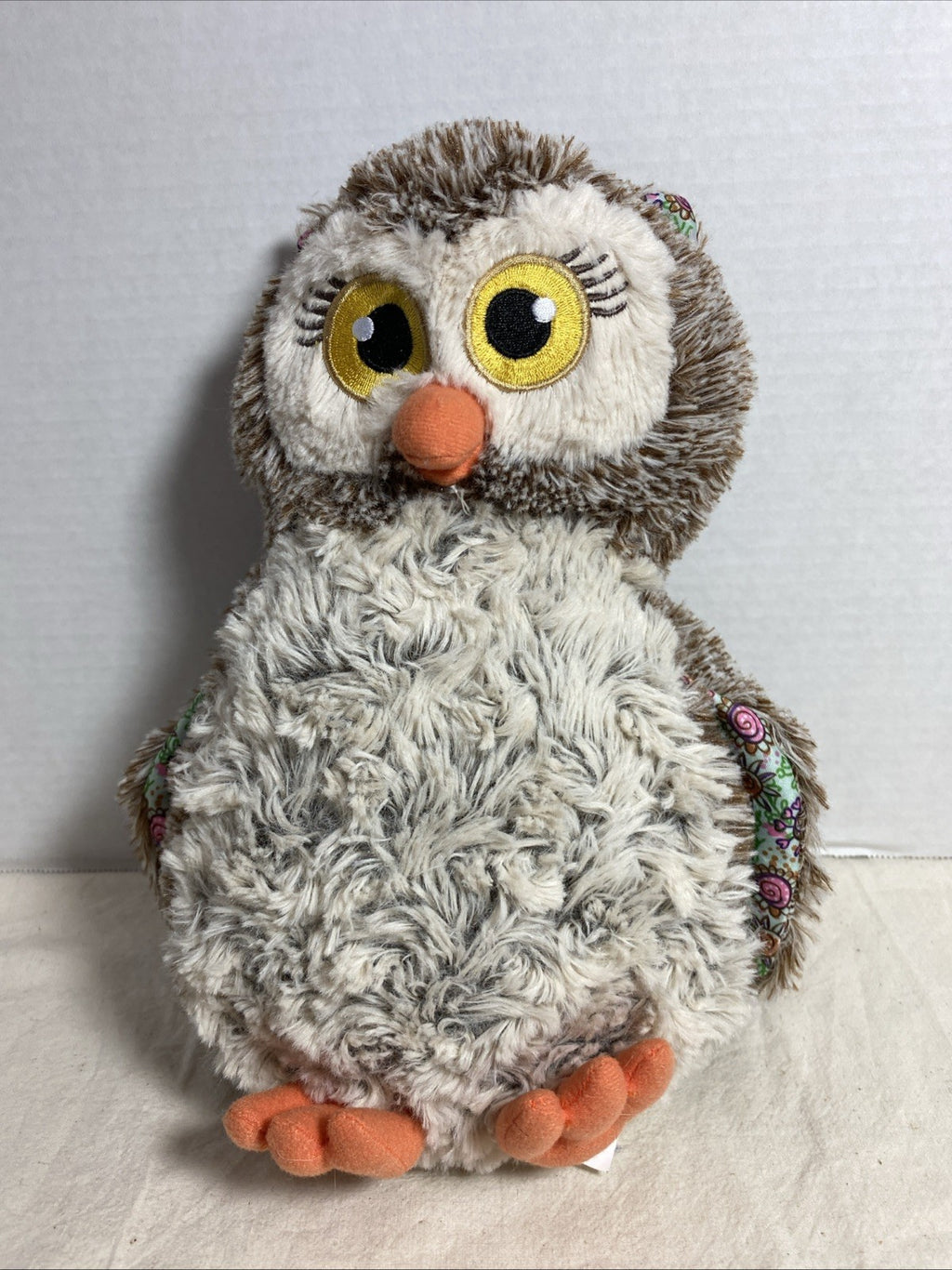 Little Brownie Girls Scouts Brown Gray Owl Bird Plush Stuffed Toy 10"
