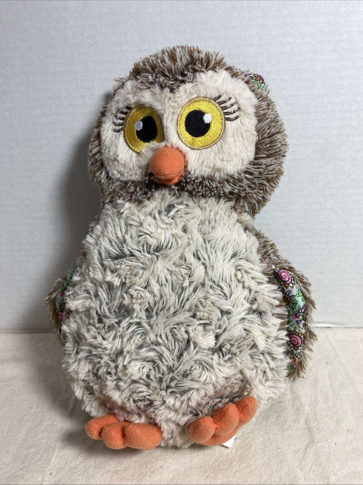 Little Brownie Girls Scouts Brown Gray Owl Bird Plush Stuffed Toy 10"
