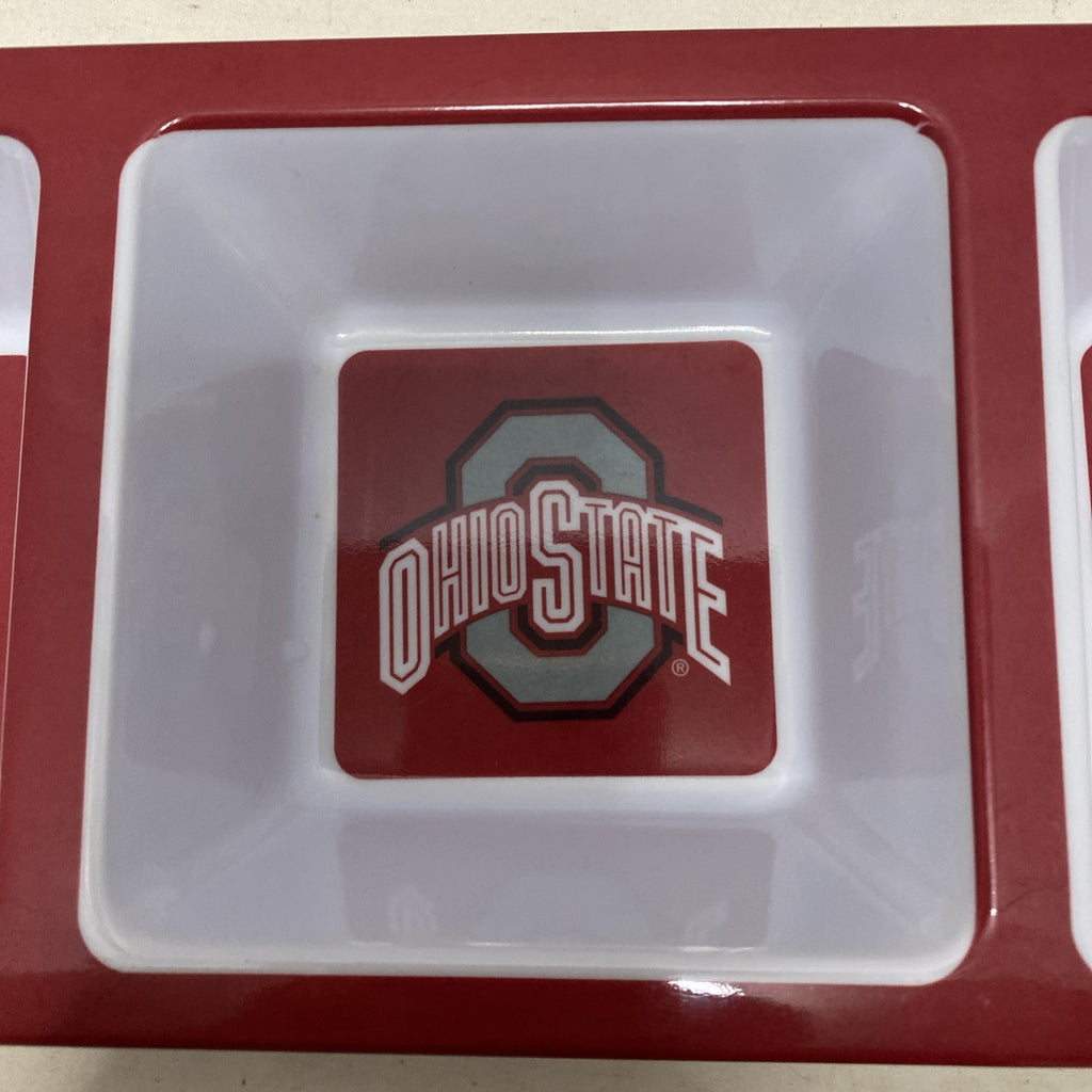 Ohio State 3 Section Divided Tray