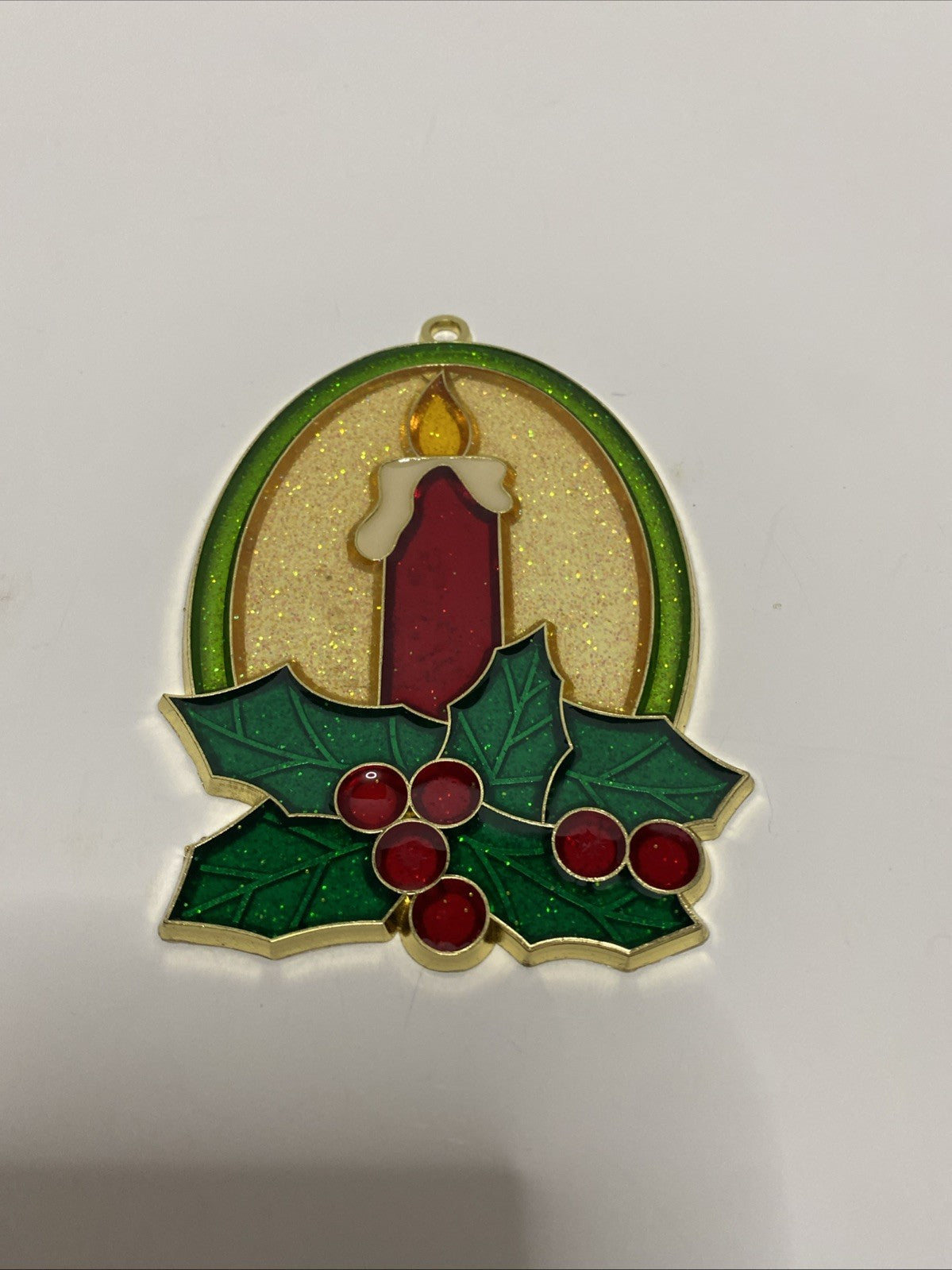 Christmas Candle Suncatcher or Ornament