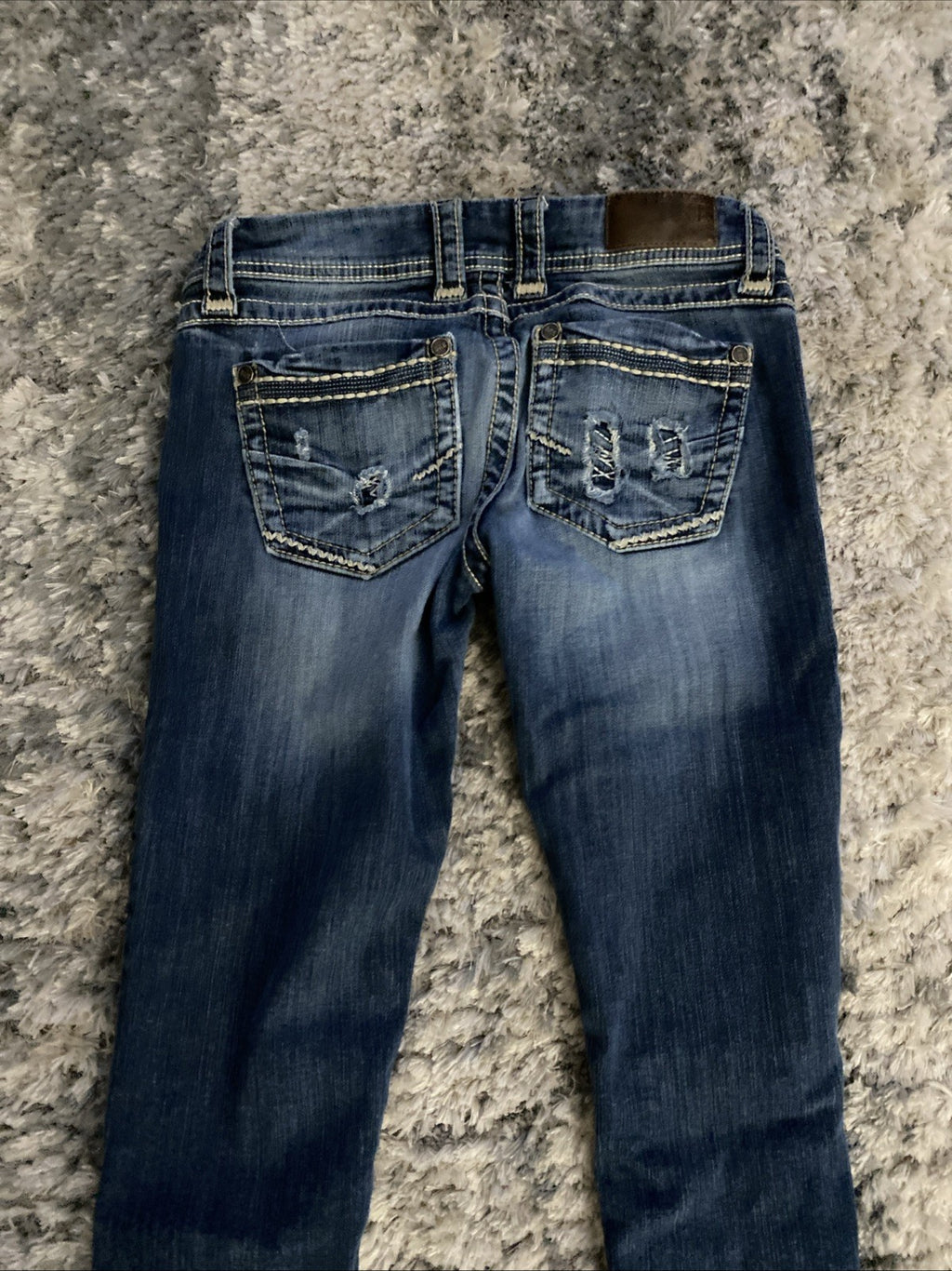 BKE Denim Jeans Women's 27R STELLA Low Rise Skinny Blue Medium Wash (27x31.5)