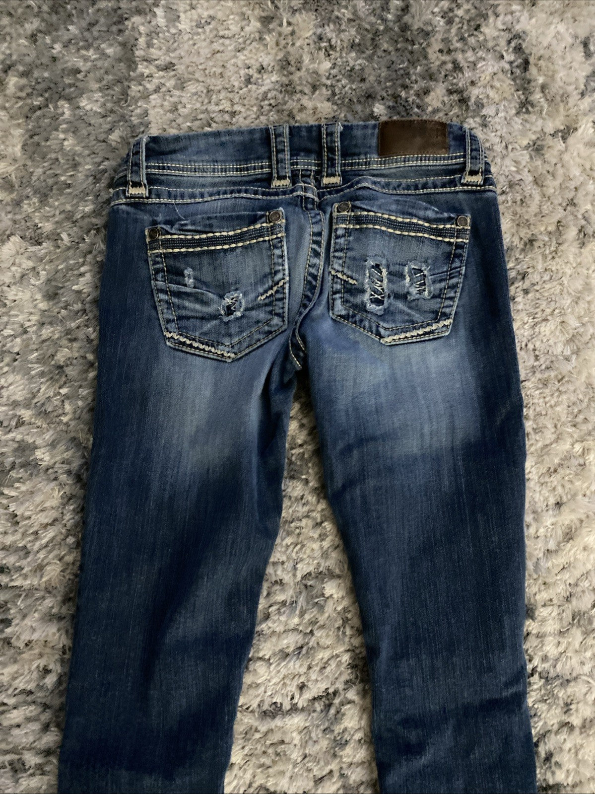 BKE Denim Jeans Women's 27R STELLA Low Rise Skinny Blue Medium Wash (27x31.5)