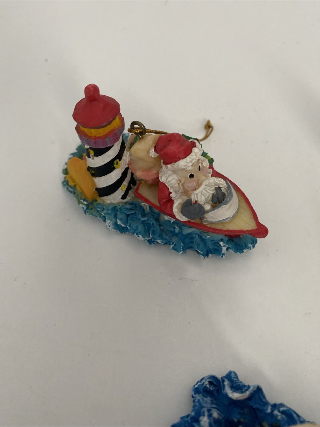 Seaside Santa ornaments Christmas tree decorations