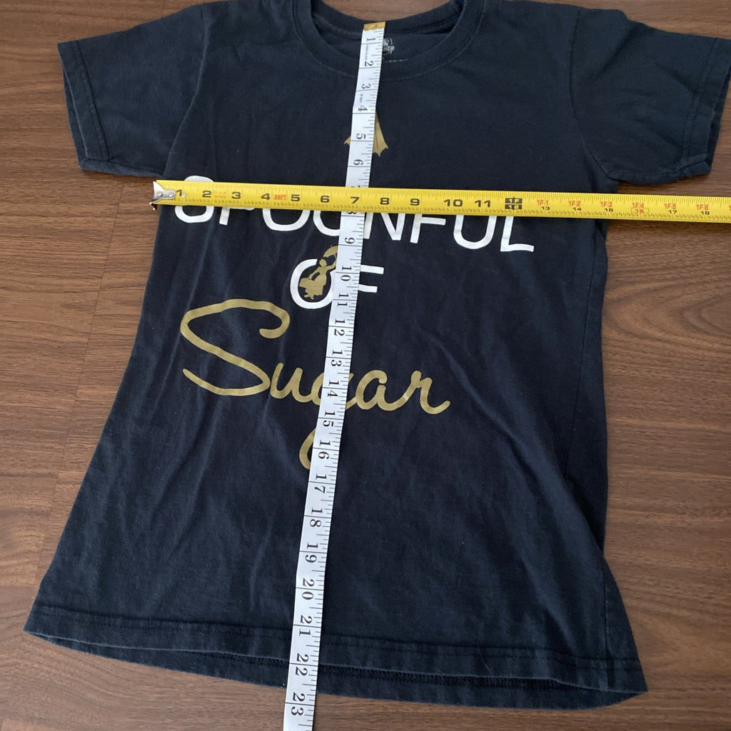 Disney Womens Shirt Small black spoonful full of sugar small free shipping
