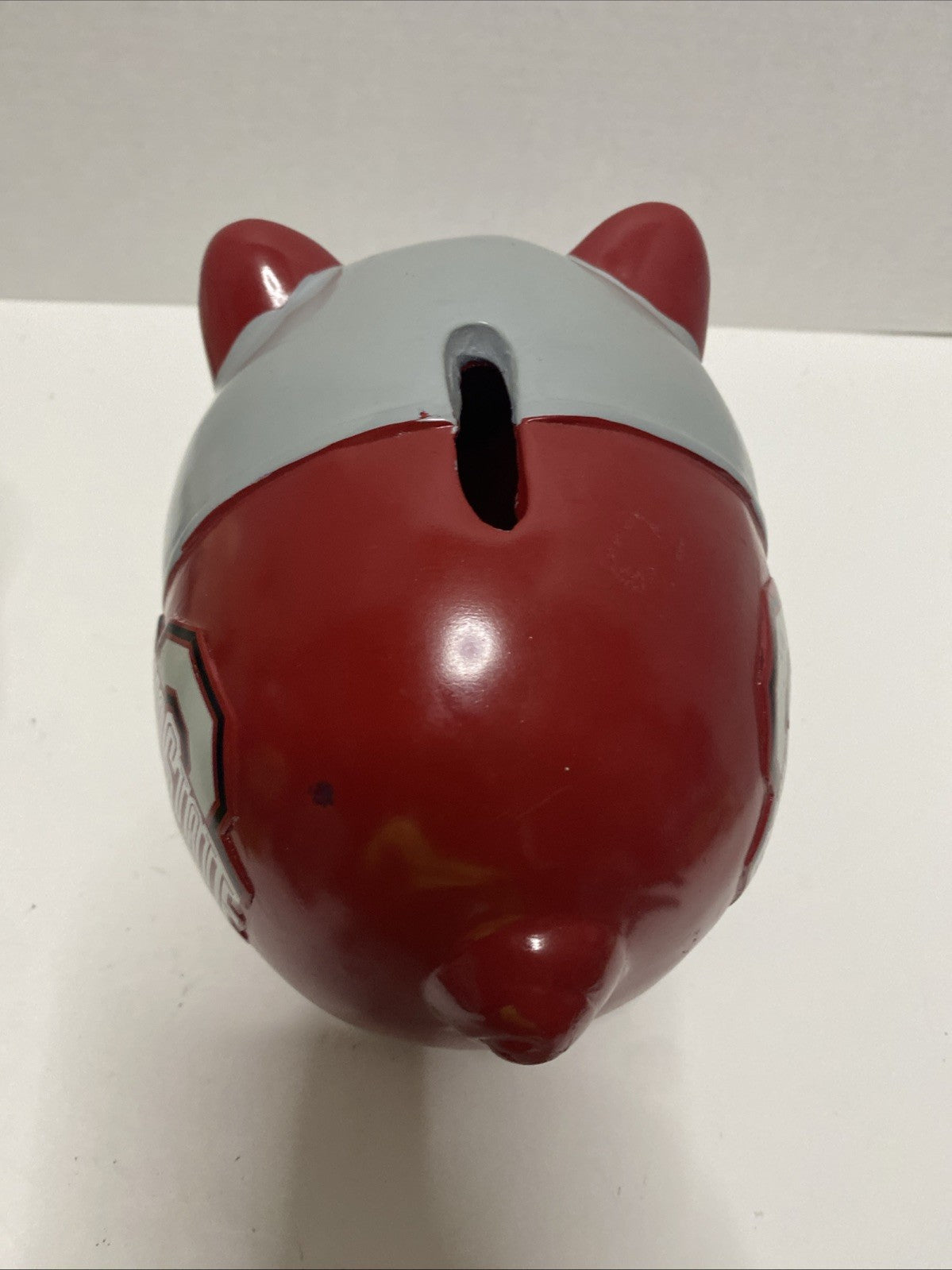 OSU Ohio State University buckeyes Ceramic Piggy Bank College Football 9”