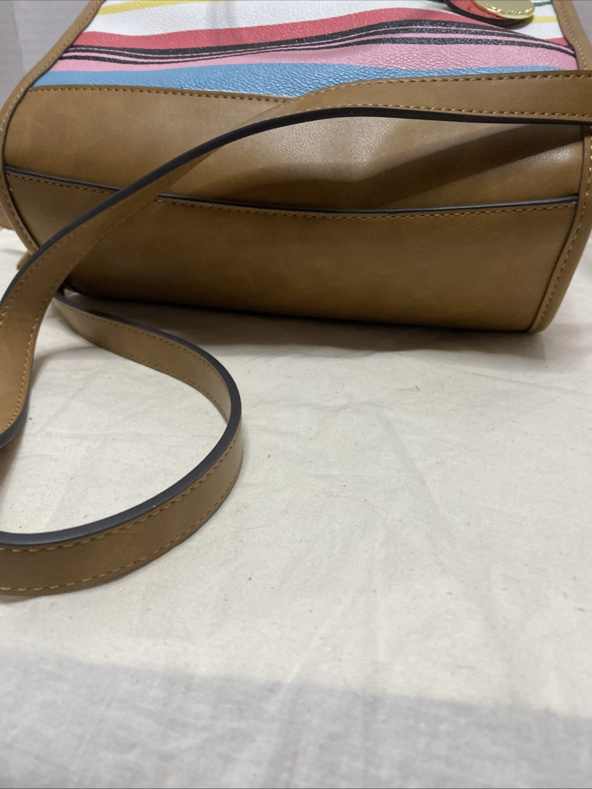 Liz Claiborne Tote Crossbody Bag Striped
