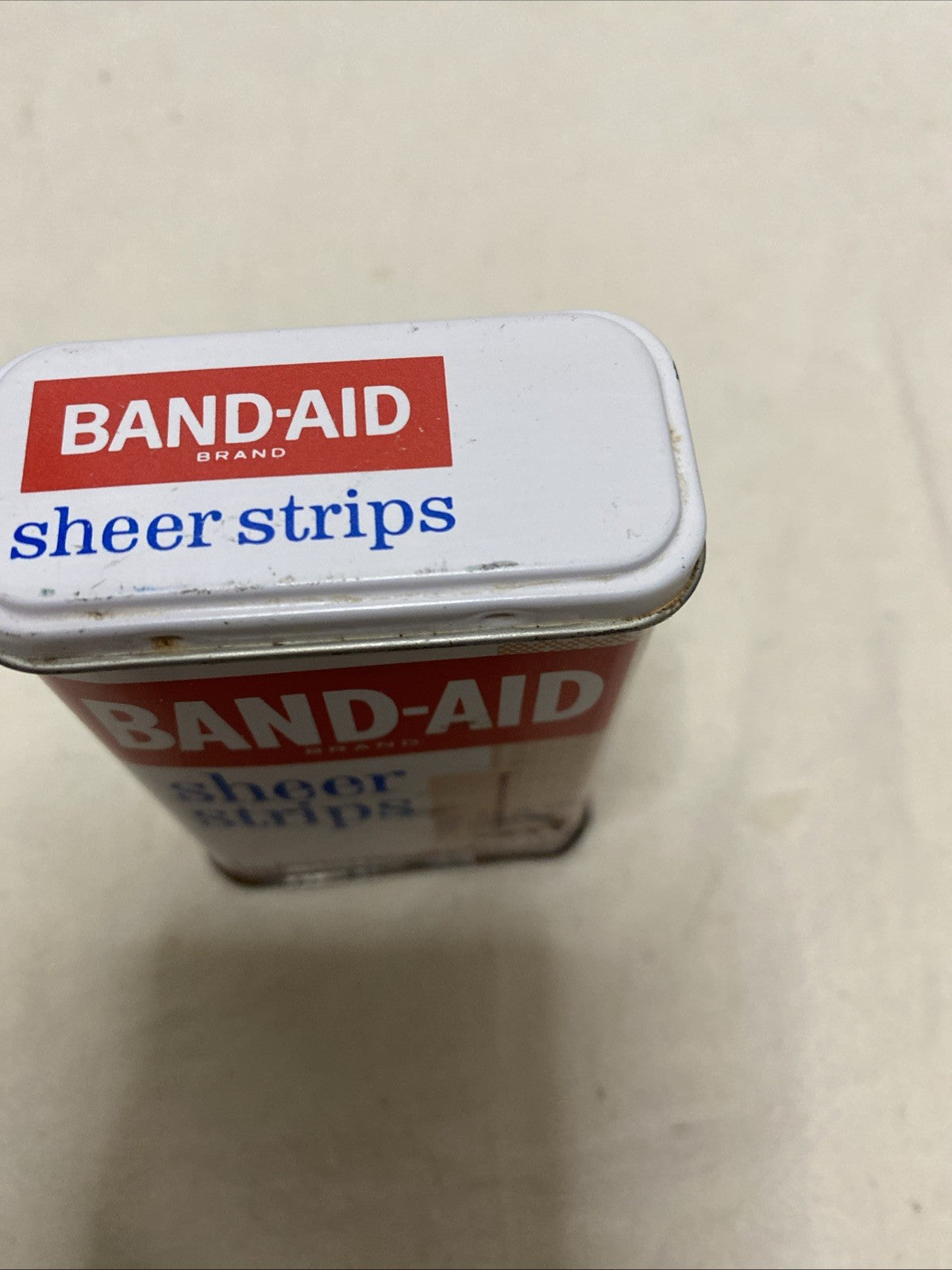 Vintage Band-Aid Metal Tin Box Johnson & Johnson Sheer Strips