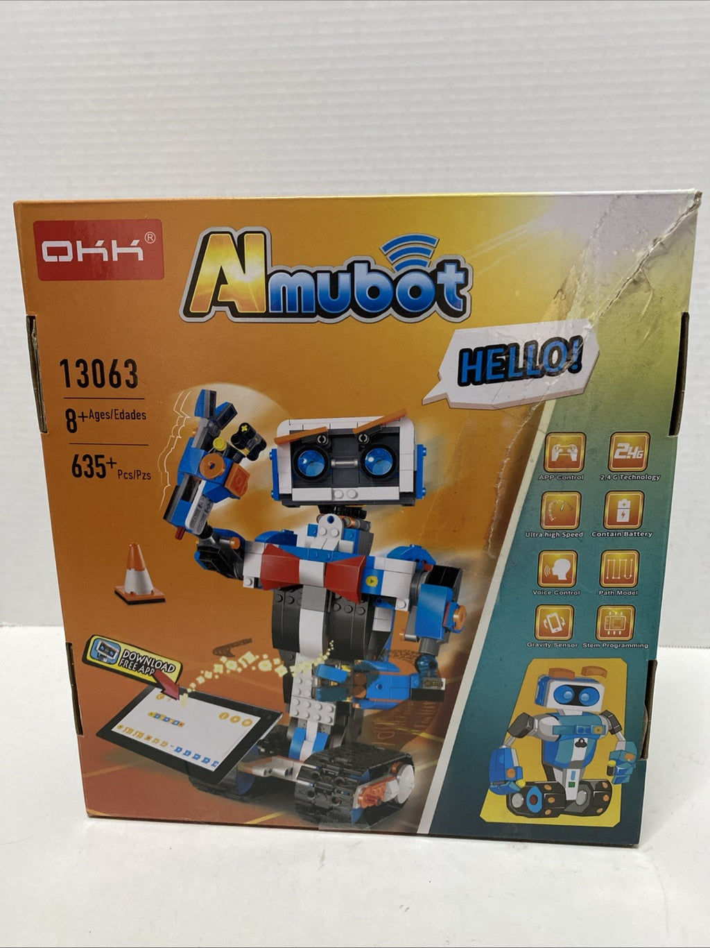 NIB OKK AImubot Robot Kit App & Voice Controlled STEM Programming Simple Build