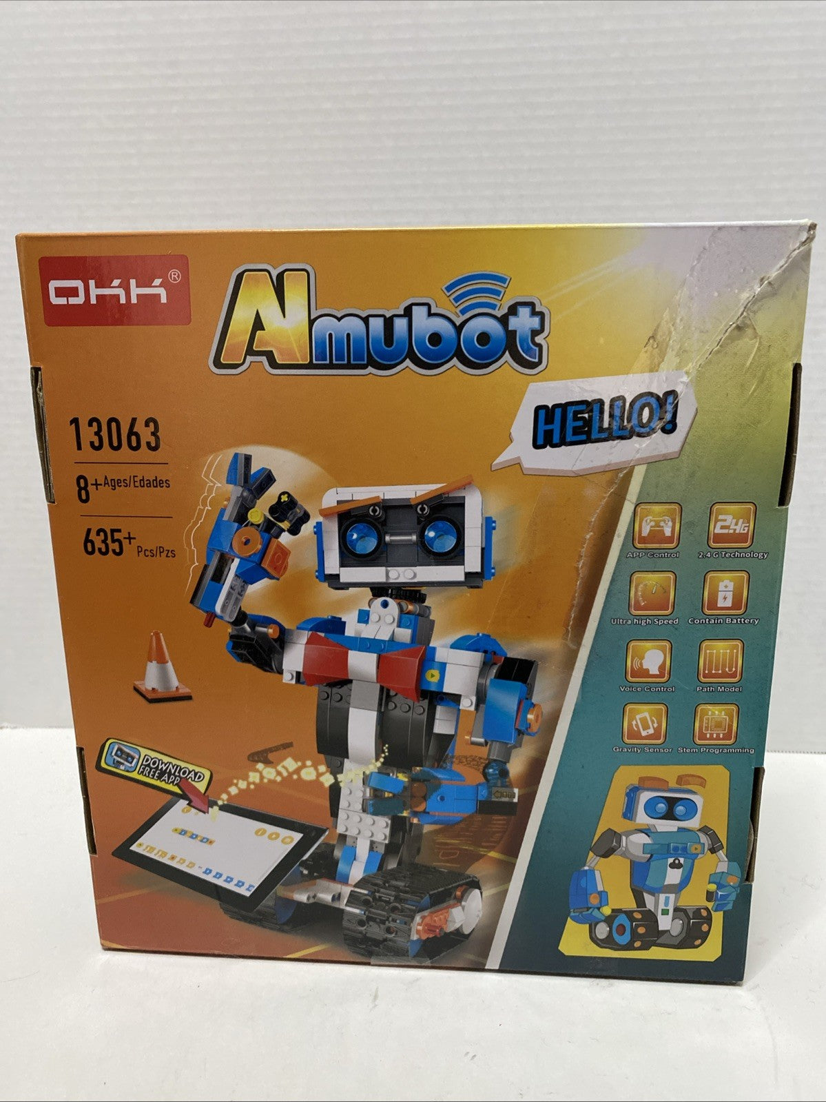 NIB OKK AImubot Robot Kit App & Voice Controlled STEM Programming Simple Build