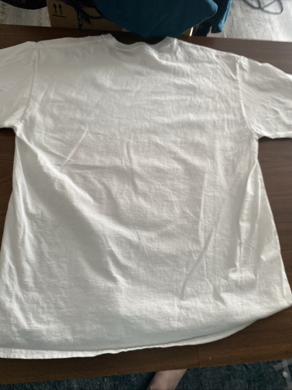 DC the flash men’s white short sleeve T-shirt size extra large superhero heroes