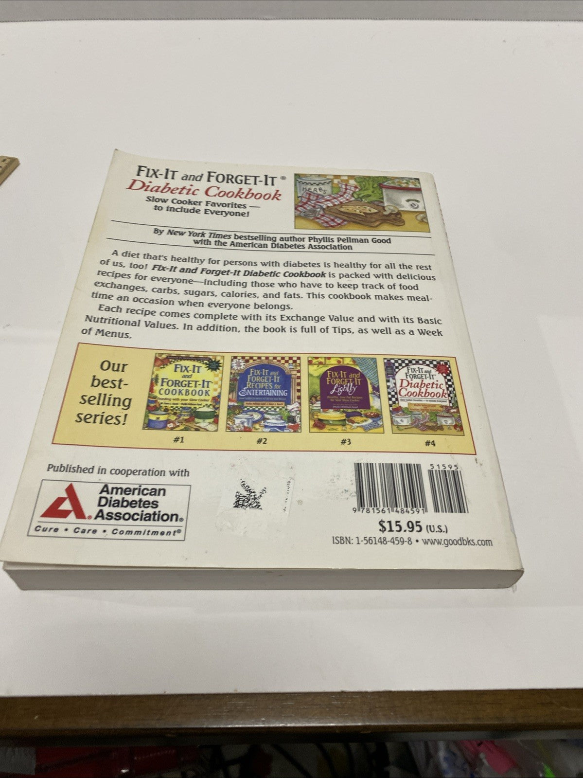 Vintage 2005 Fix-It And Forget-It Diabetic Recipes Cookbook Cook Book Cooking