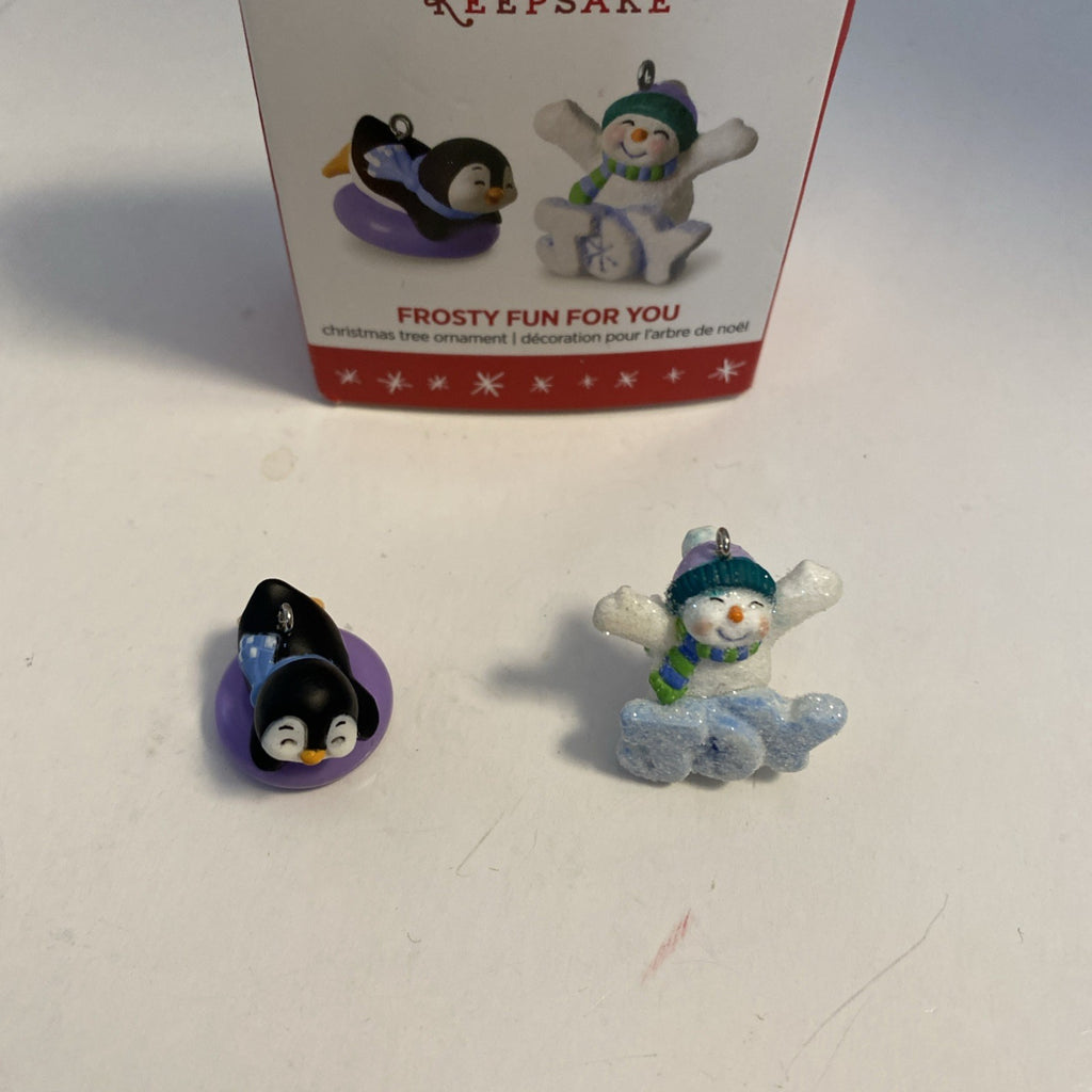 Hallmark Keepsake Ornament Frosty Fun For You Christmas Snowman Miniature