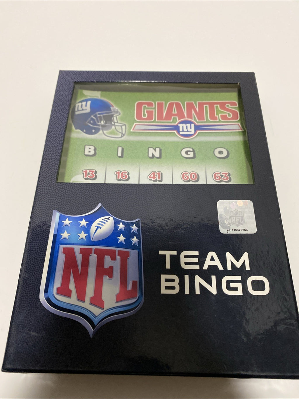 NEW NFL New York Giants Team Bingo Football Game
