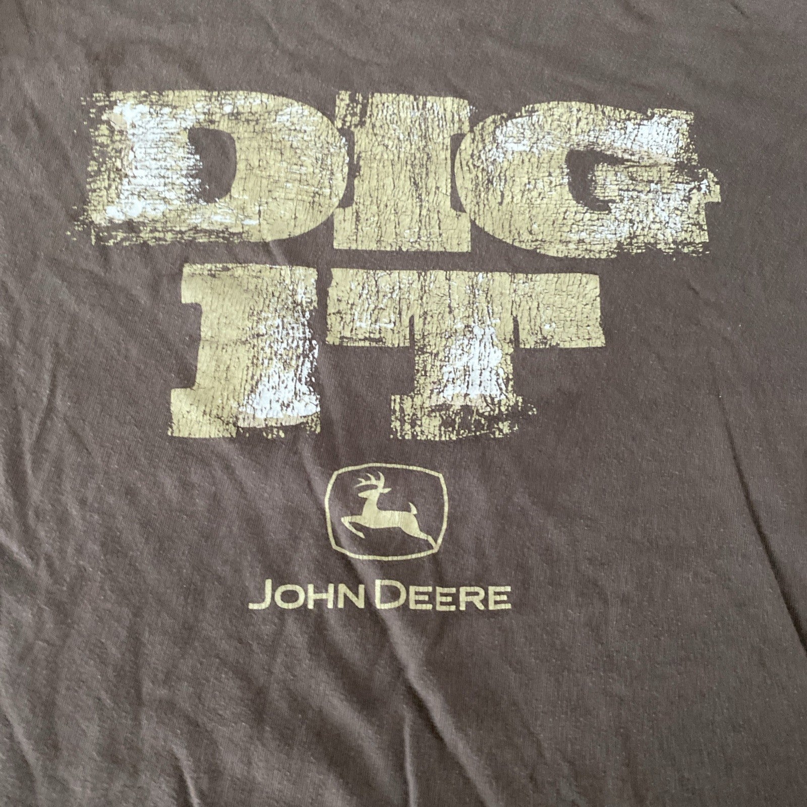Vintage John Deere Dig It T Shirt Size XL free shipping
