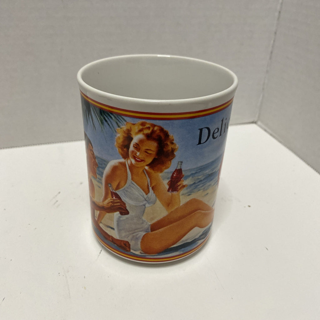 Coca Cola Vintage 1987 Coca Cola Coffee Mug "Through The Years 1946” Delicious