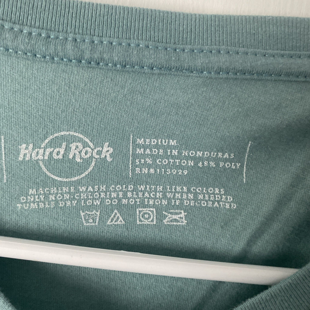 Hard rock Café T-shirt Nashville teal size medium