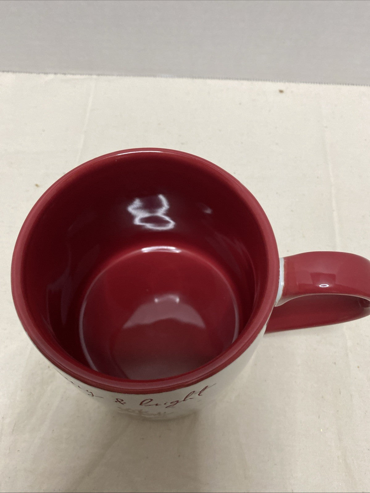Global Design Connections Reindeer Christmas Coffee Mug Red