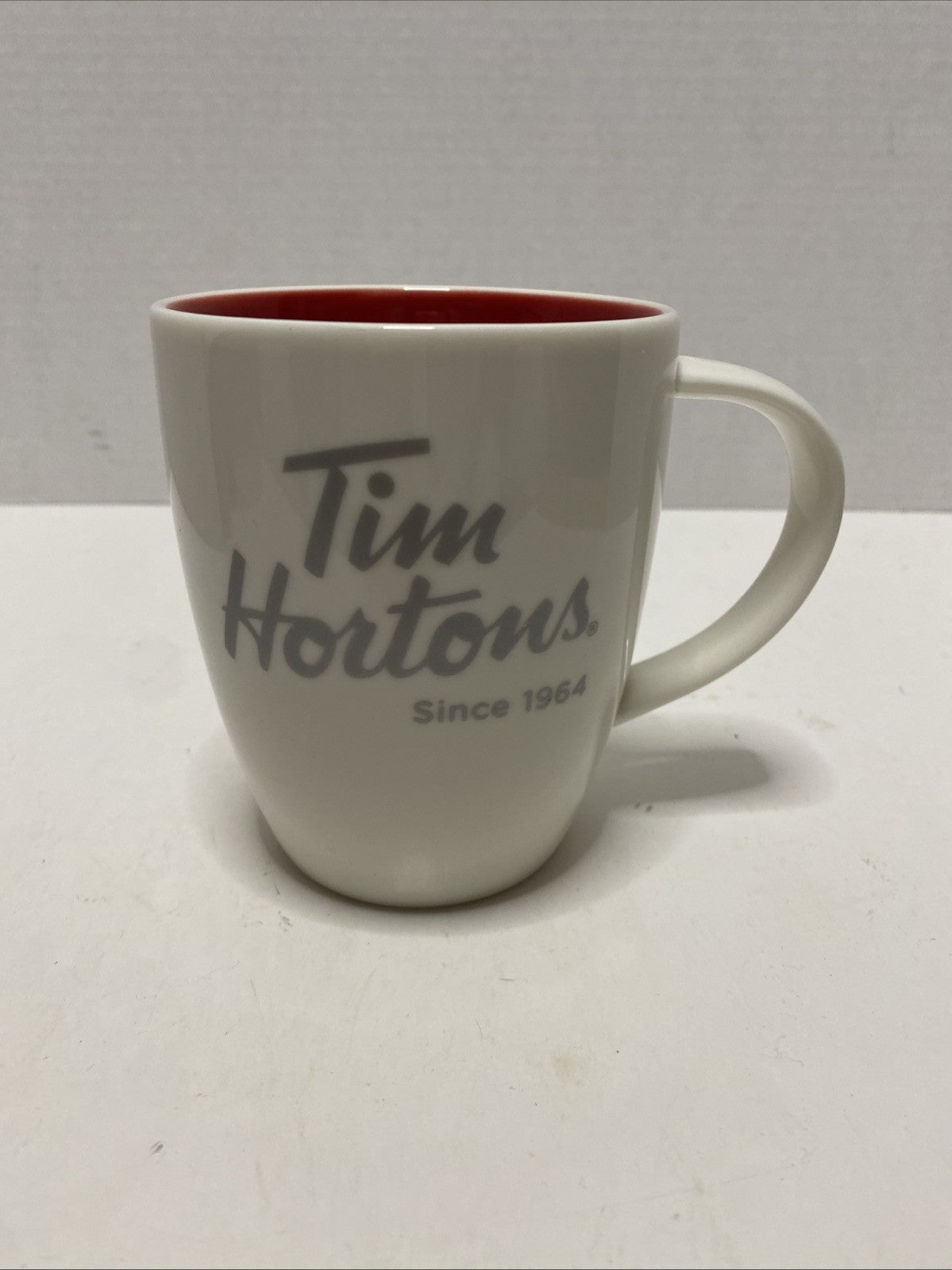 Tim Hortons Collectible Coffee Mug - 2014 White - Red Inside Limited Edition NIB