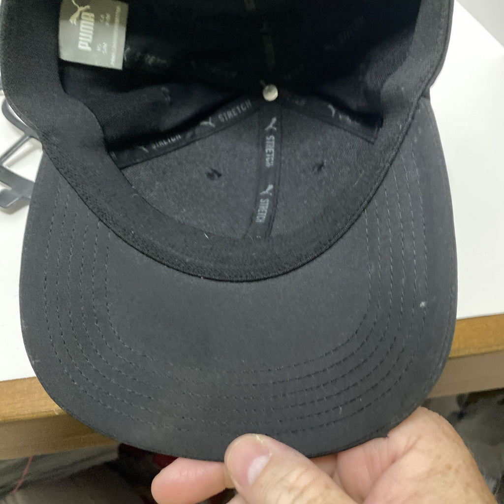 Puma Black Baseball Trucker Cap Hat Size S/m