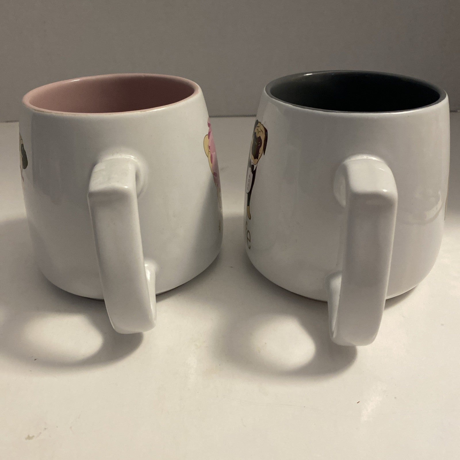 "TenStrawberry Street" #PUGLIFE Set Of 2 16oz Coffee/Tea Mugs - Female And Male