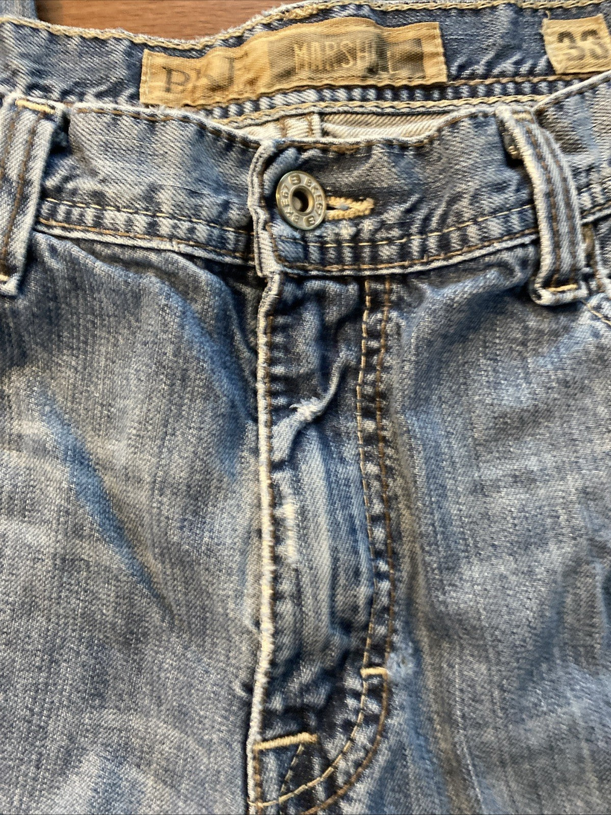 BKE women’s Marshall 33X 34 distressed jeans