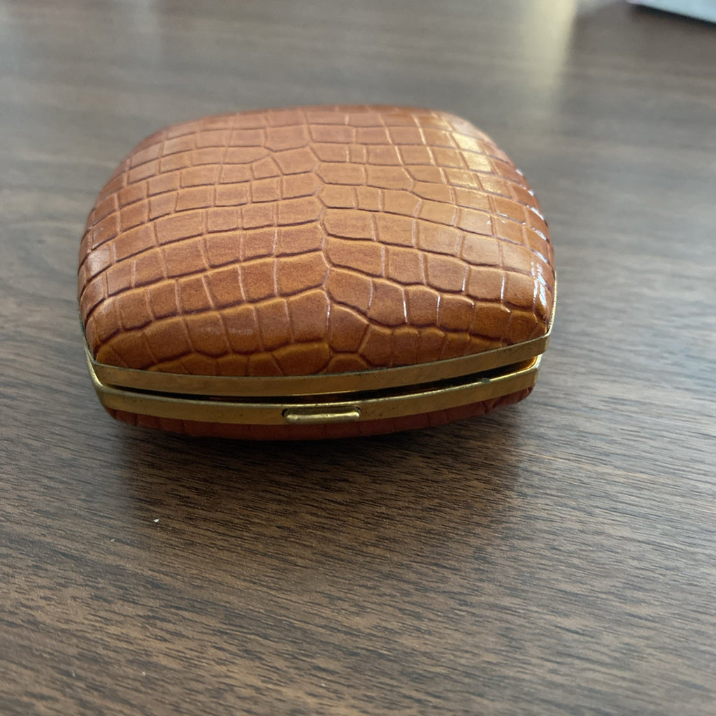 Seth Thomas Travel Alarm Clock Made In Germany Square Case Wind Up Works Vintage