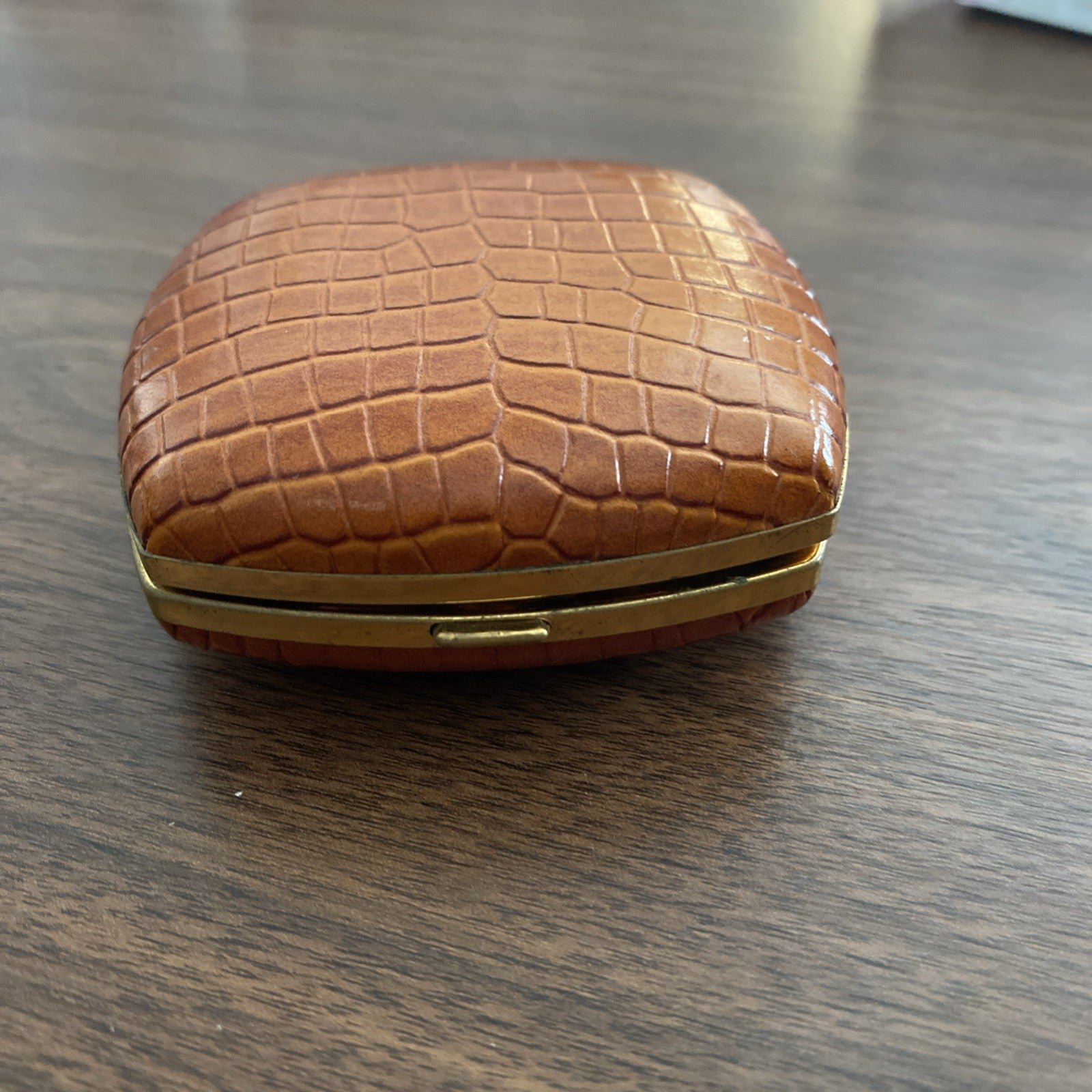 Seth Thomas Travel Alarm Clock Made In Germany Square Case Wind Up Works Vintage
