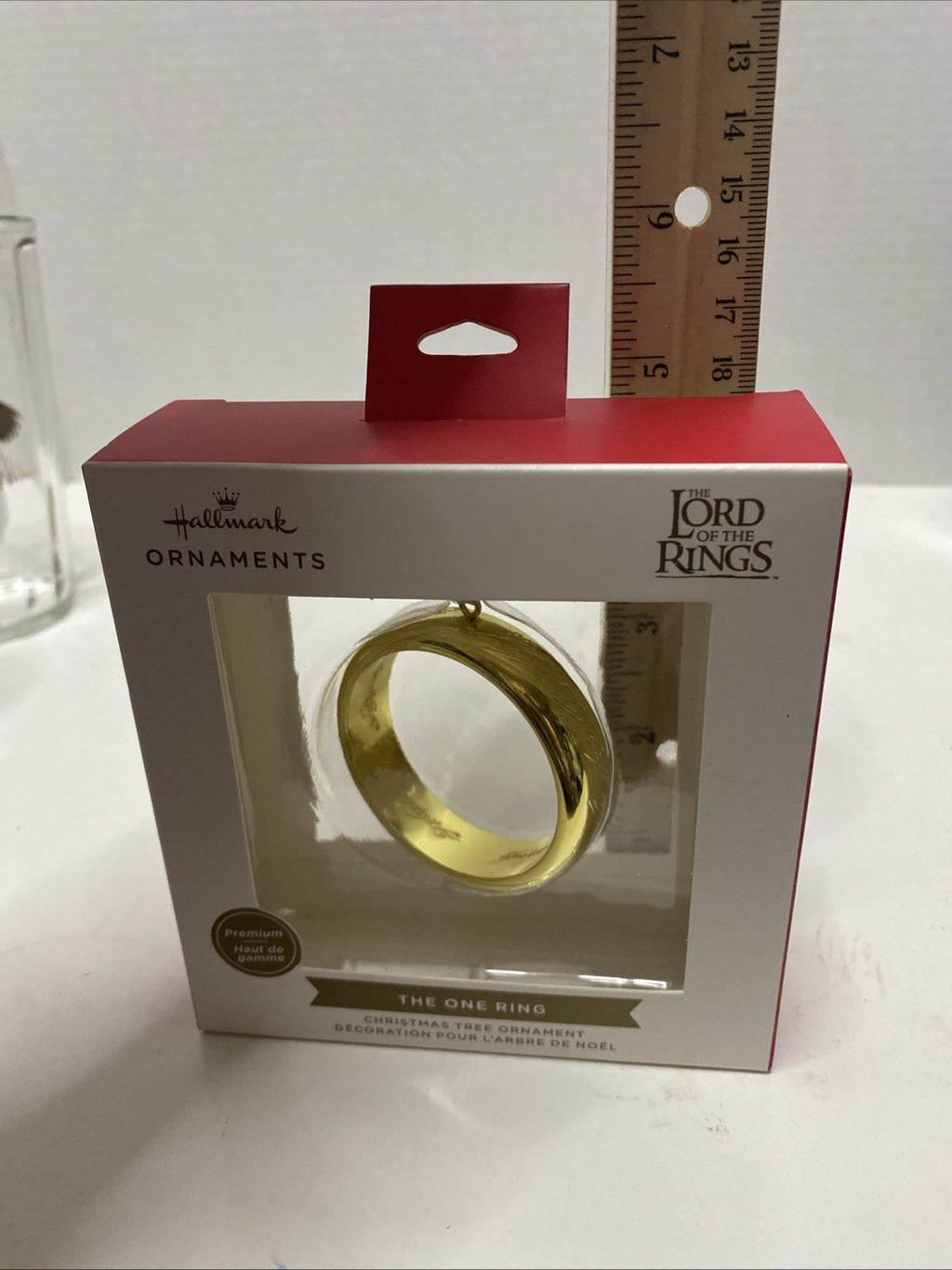 NEW Hallmark Lord of the Rings The One Ring Premium Metal Ornament Gold Color