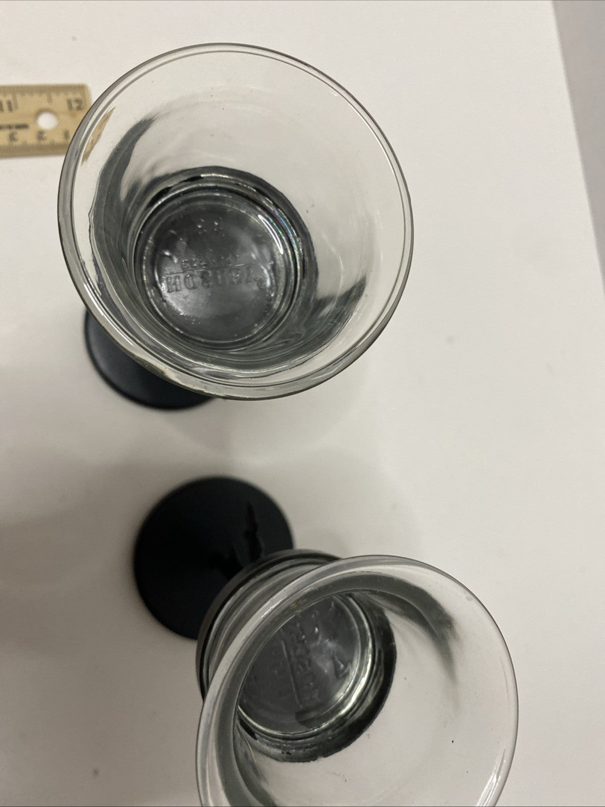 Decorative Cross  Votive Candle Holders -Pair