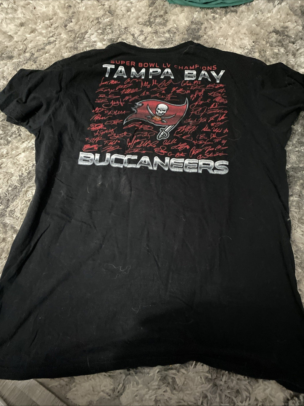 Super Bowl champion Tampa Bay Buccaneers Super Bowl T-shirt short sleeve size la