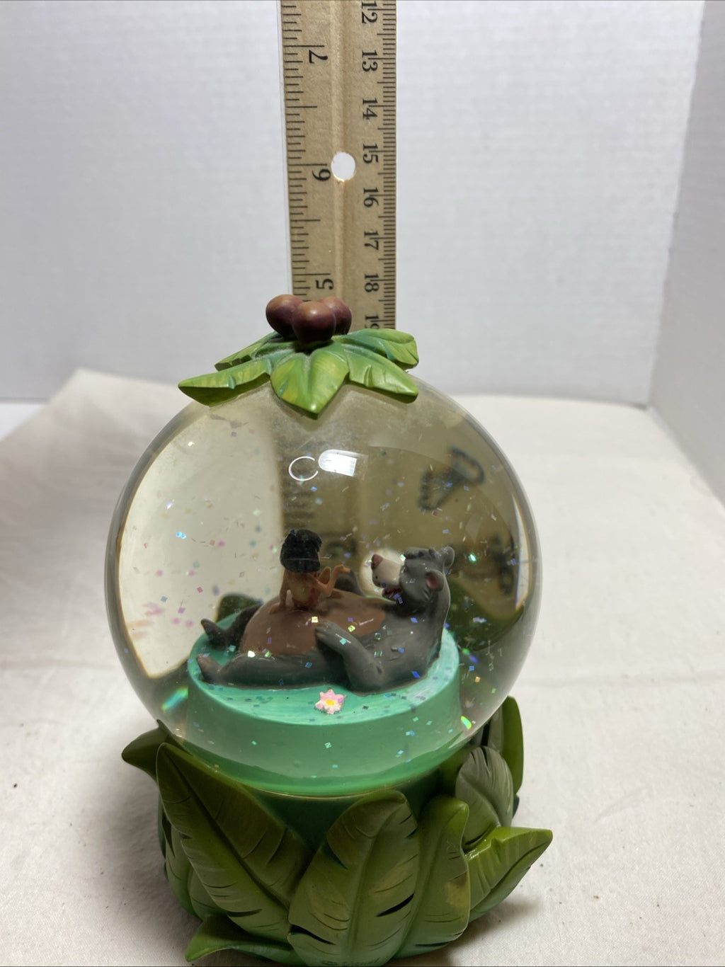 Mowgli / Baloo - Snowglobe! Walt Disney Jungle Book Vtg. Collectible!