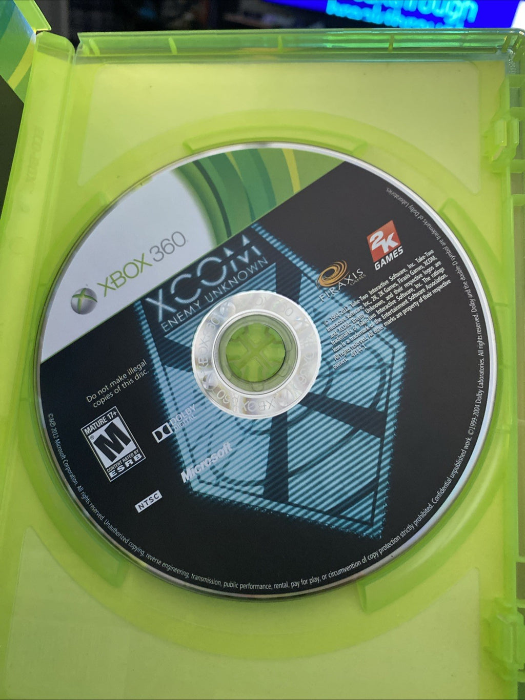 XCOM Enemy Unknown Xbox 360 Complete CIB 2012 trpg aliens turn based tactics