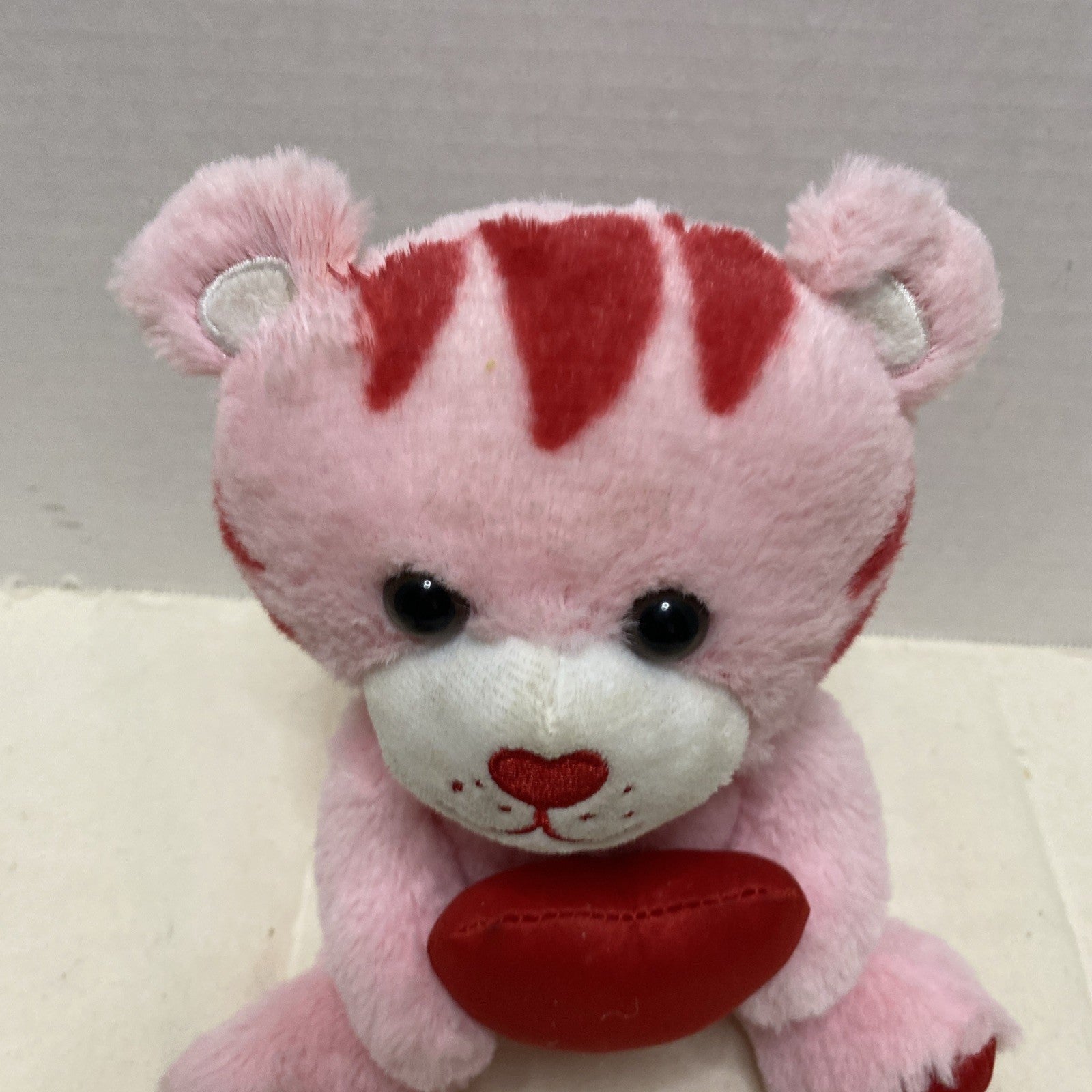 Build a Bear Buddies Pink Tiger Heart Smallfrys 7" Plush