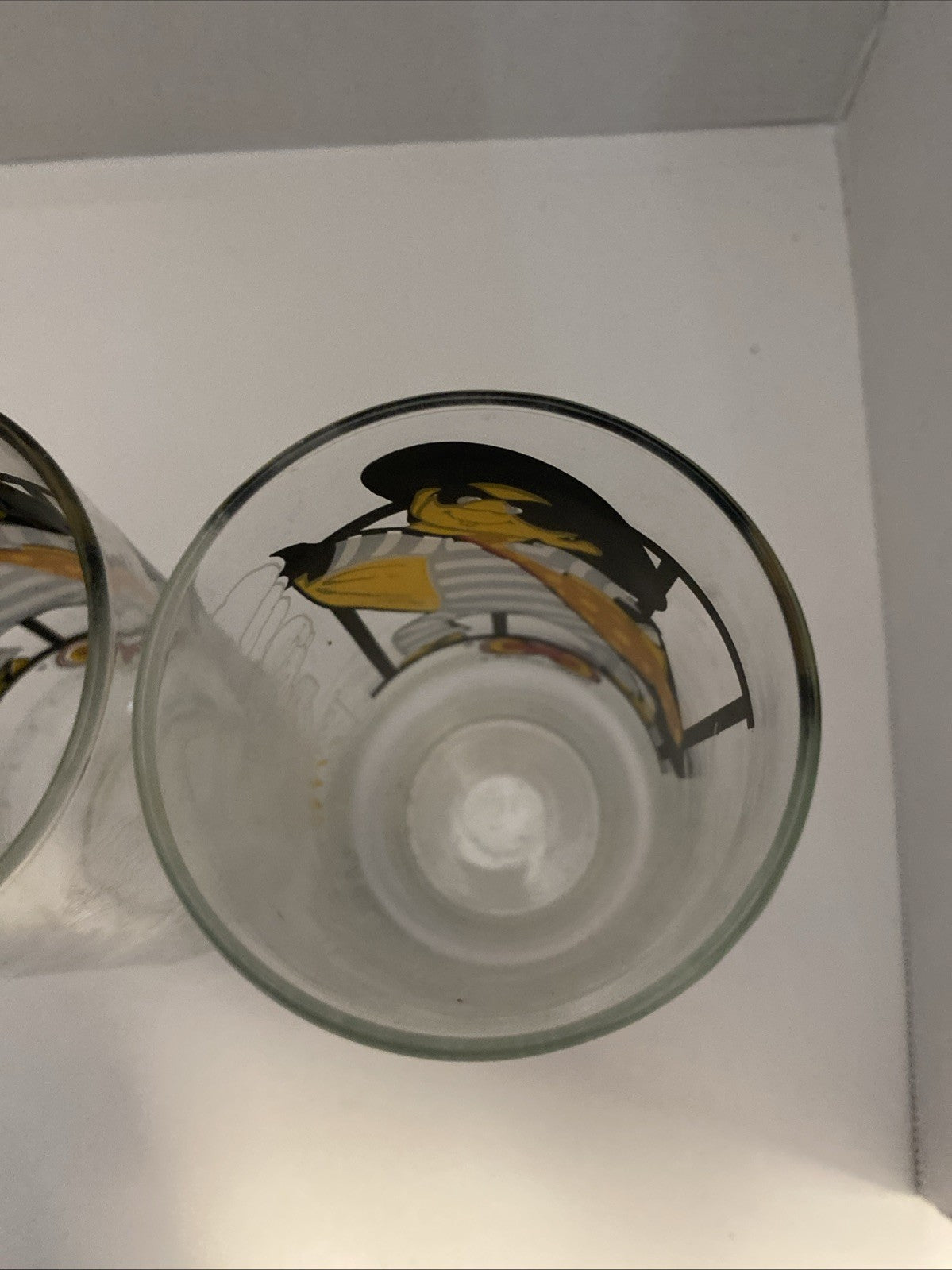1977 McDonald's HAMBURGLAR McDonaldland Action Series Glass - Vintage Set Of 4