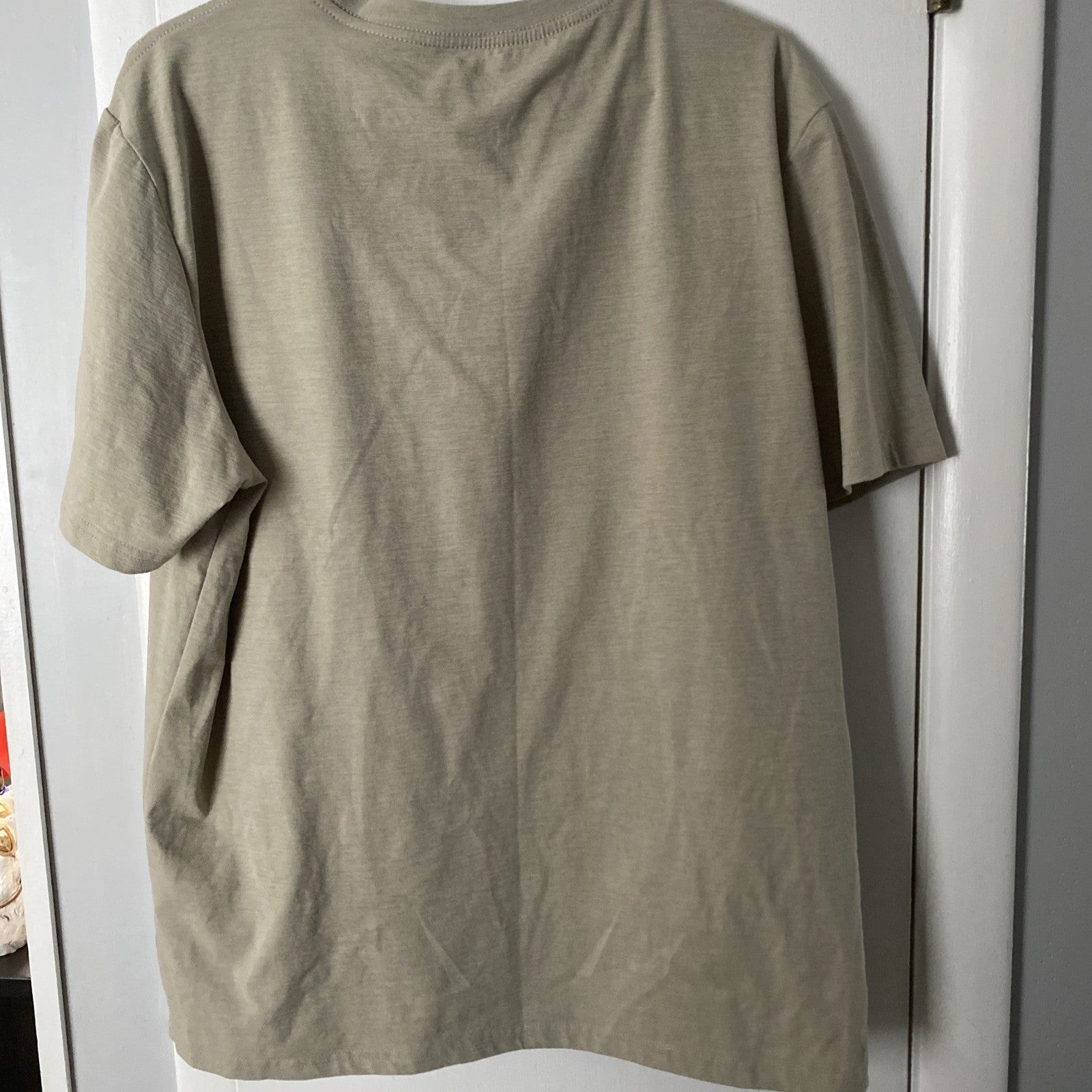 Who needs hair? Adult extra large tan short sleeve shirt C-003