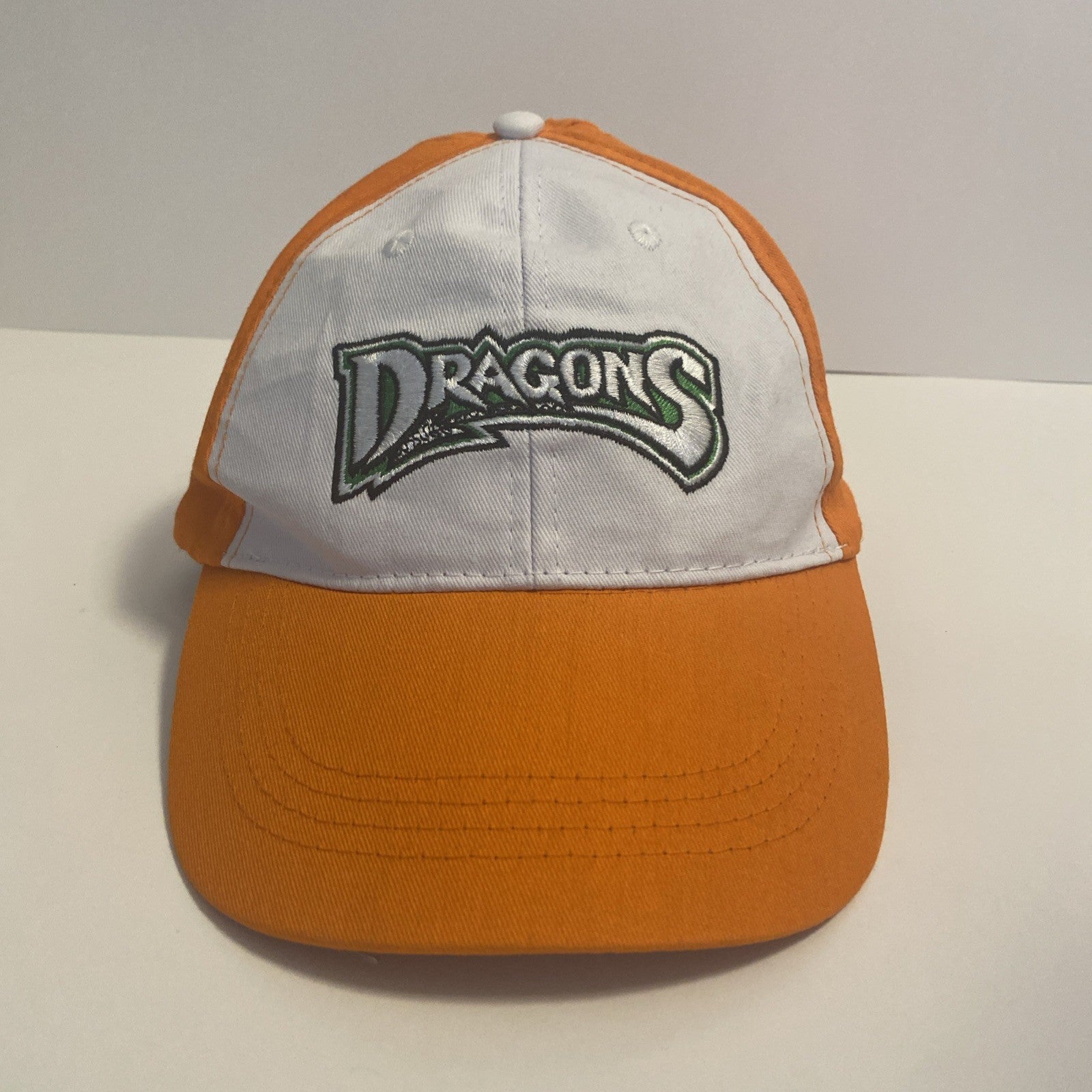 bright orange DAYTON DRAGONS HAT spellout low-profile lightweight OSFM men/women