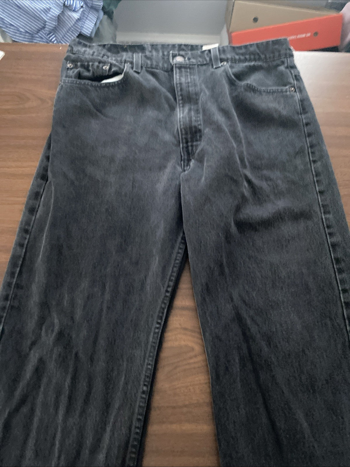 Levi jeans 38X 34 black denim jeans