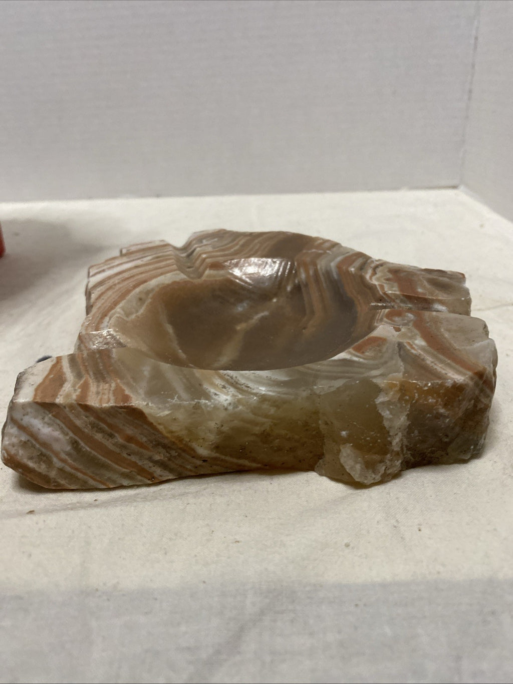 Vintage Ashtray Marble Stone  Mid-century Modern