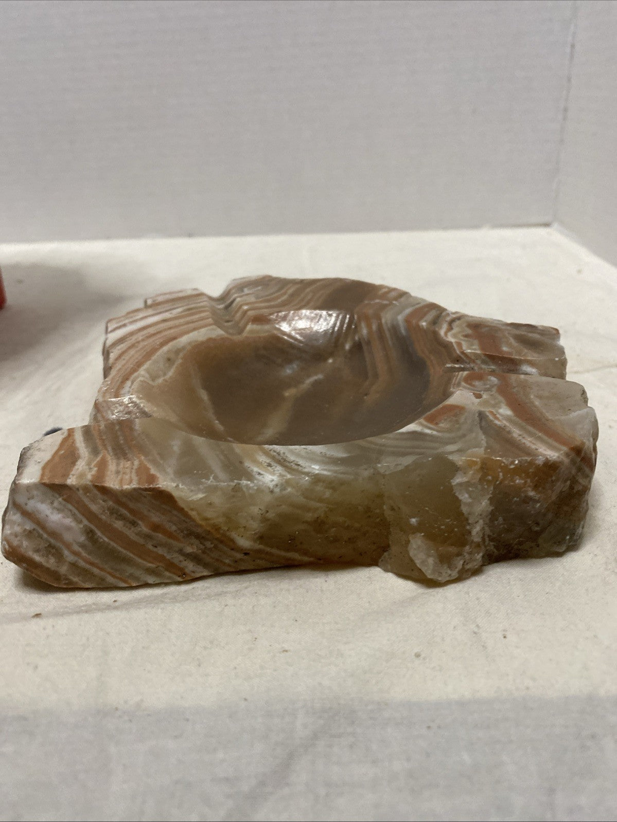 Vintage Ashtray Marble Stone  Mid-century Modern
