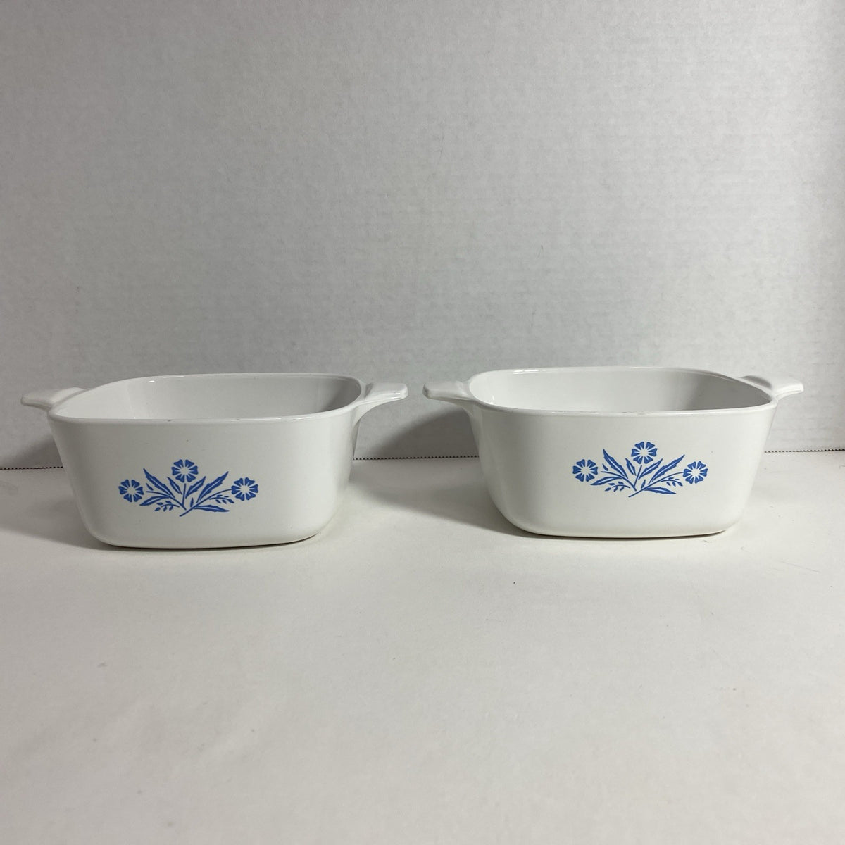 2 Corning Ware Cornflower Blue A-1 1/2-B Baking Casserole Dish NO Lids NO Chips