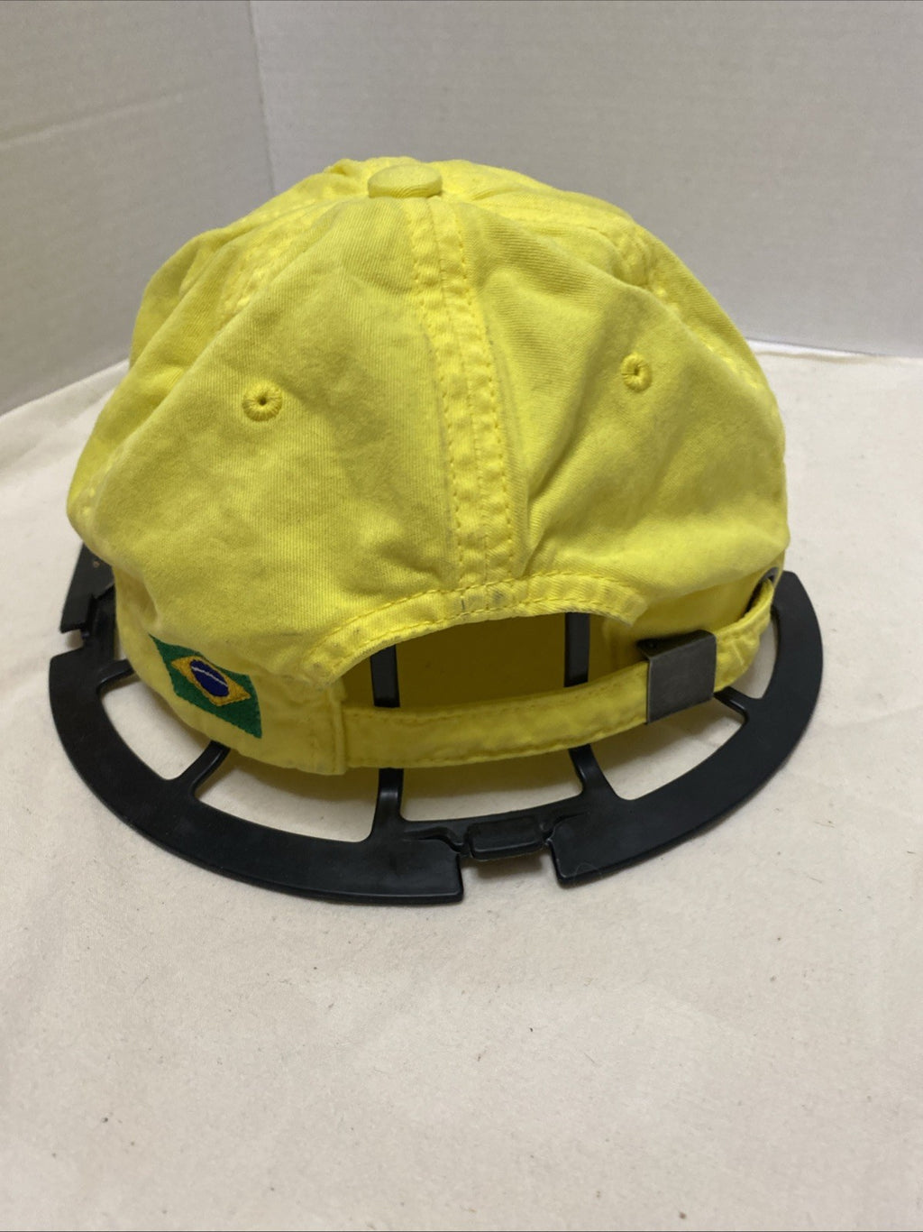 Brasil Hat Adult Mens Yellow Strap Back Cap Adjustable