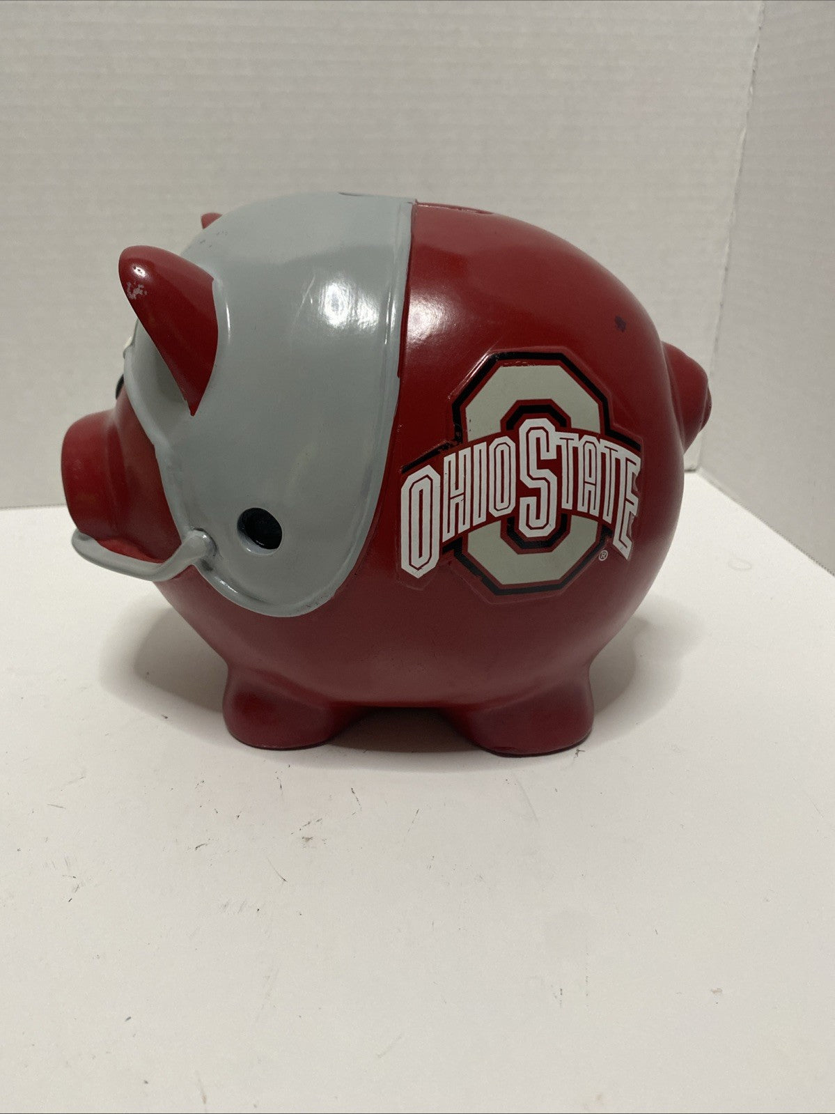 OSU Ohio State University buckeyes Ceramic Piggy Bank College Football 9”
